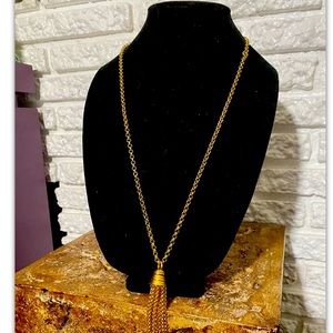 Vintage Gold Tasel Necklace